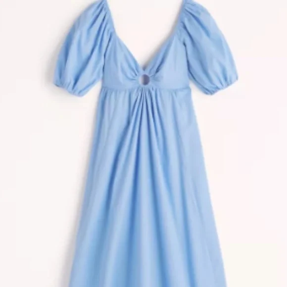 princess polly baby blue dress Accessorize Tie Shoulder Mini Dress - Blue main image 0